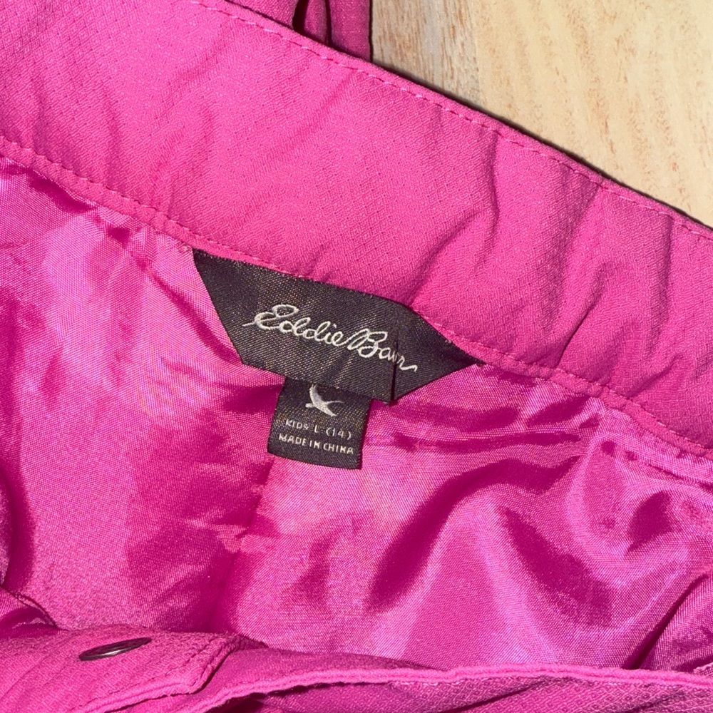 Eddie Bauer - Girls' Snow Pants - Pink Size L (14) - Picture 4 of 4